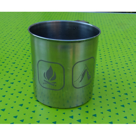 Nerez hrnek - Motiv Stanování