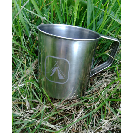 Nerez hrnek - Motiv Stanování