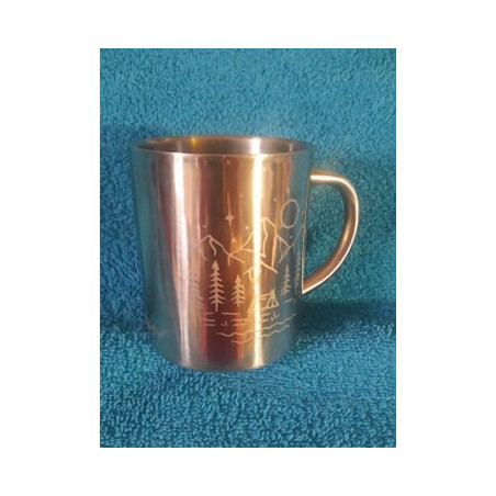 Nerez hrnek - Motiv hory