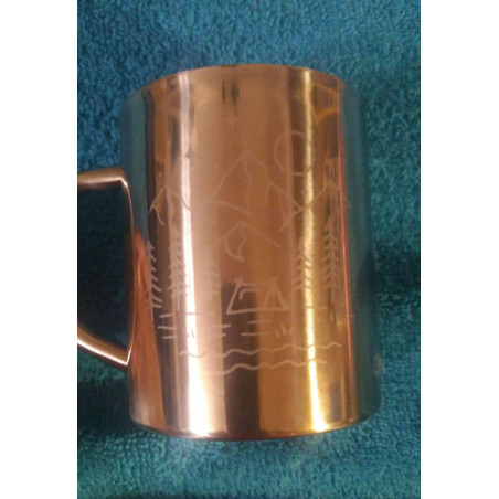 Nerez hrnek - Motiv hory