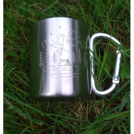 Hrnek s karabinou - Motiv hory