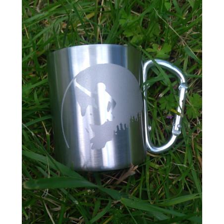 Hrnek s karabinou - Horolezkyně