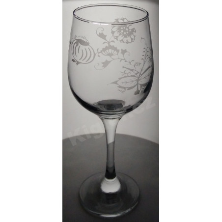 Sklenička na víno cibulák - skvělý dárek pro nadšence do cibulákových motivů