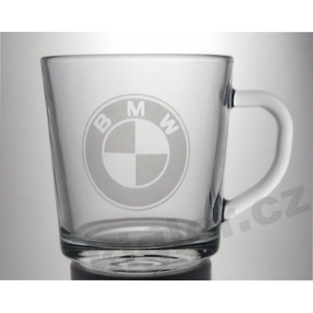 Dárek skleněný hrneček BMW