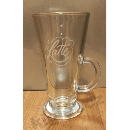 Sklenice na latte s vlastním nápisem, obrázkem nebo jménem – originální dárek