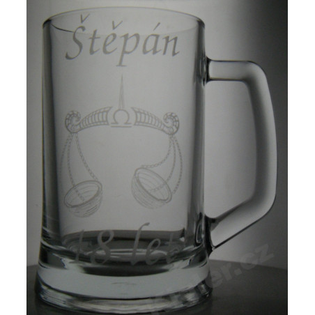 Půllitr s vlastním obrázkem a textem – originální dárek na přání