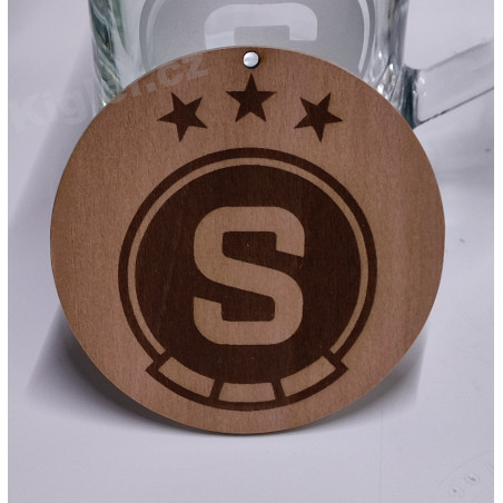 Dřevěný podtácek pod půllitr Sparta