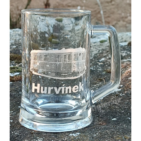 Půllitr s vlakem Hurvínek - dárek pro příznivce mašinek a šotouše