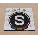 Dřevěné puzzle podtácek Sparta