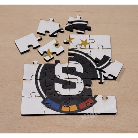 Dřevěné puzzle podtácek Sparta