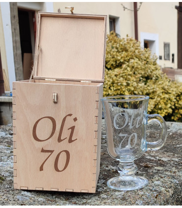 Dárková sada krabičky se skleničkou na kávu a čaj