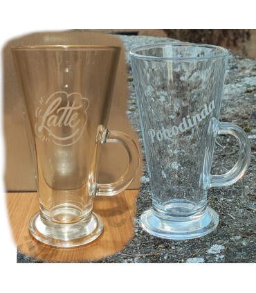 Sklenice na latte s vlastním nápisem, obrázkem nebo jménem – originální dárek