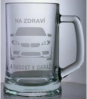 Půllitr BMW – Na zdraví a radost v garáži | Jméno nebo model na přání