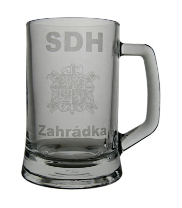 Půllitr s motivem SDH – dárek na přání pro dobrovolné hasiče