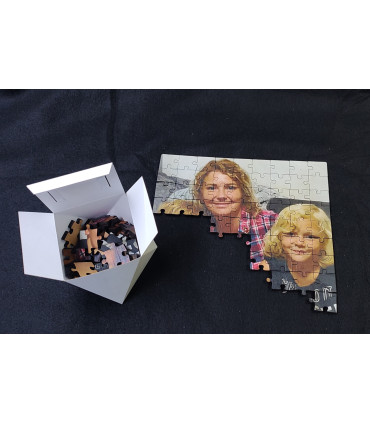 Dřevěné puzzle Vlak na nástupišti