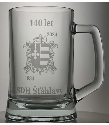 Půllitr s motivem SDH – dárek na přání pro dobrovolné hasiče