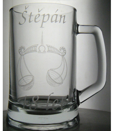 Půllitr s vlastním obrázkem a textem – originální dárek na přání