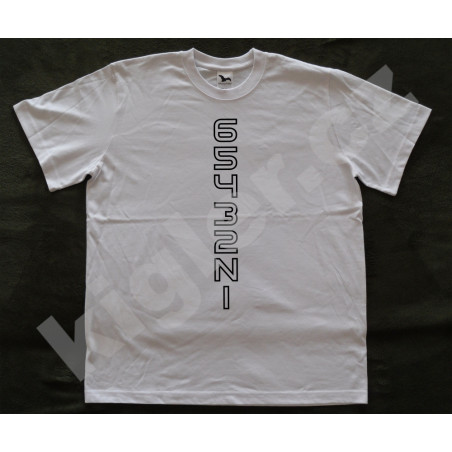 Motorkářské tričko bílé 1N23456 - verze 5