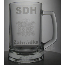 Půllitr s motivem SDH – dárek na přání pro dobrovolné hasiče